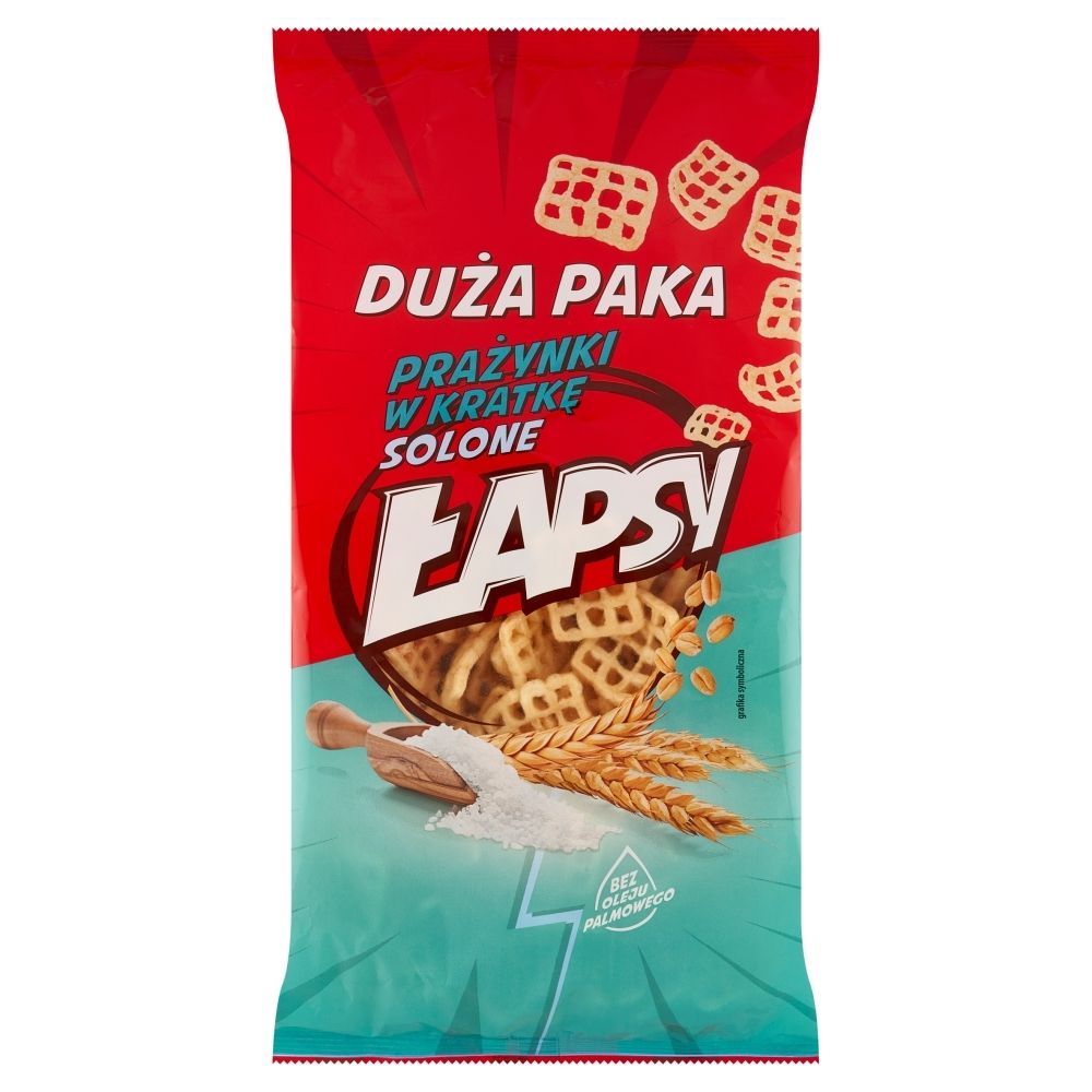 Łapsy Prażynki w kratkę solone 110 g