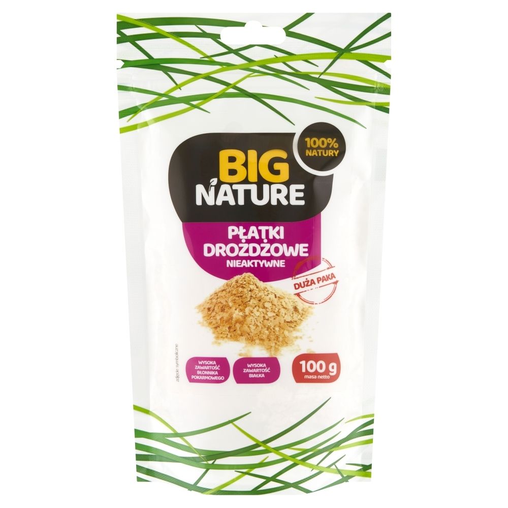 Big Nature Płatki drożdżowe nieaktywne 100 g