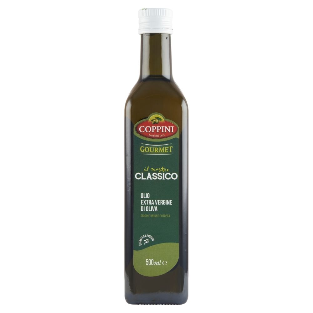 Coppini Gourmet Classico Oliwa z oliwek najwyższej jakości z pierwszego tłoczenia 500 ml