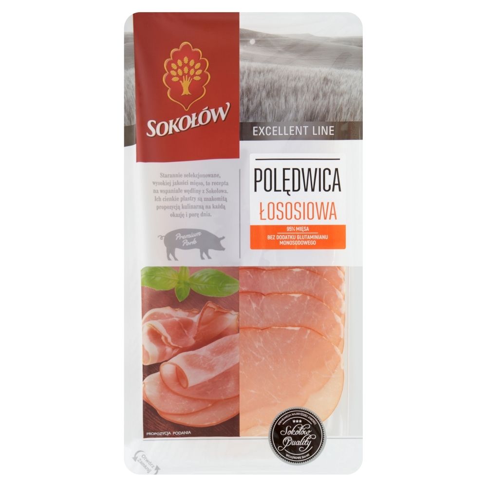 Polędwica łososiowa plastry 90 g Sokołów
