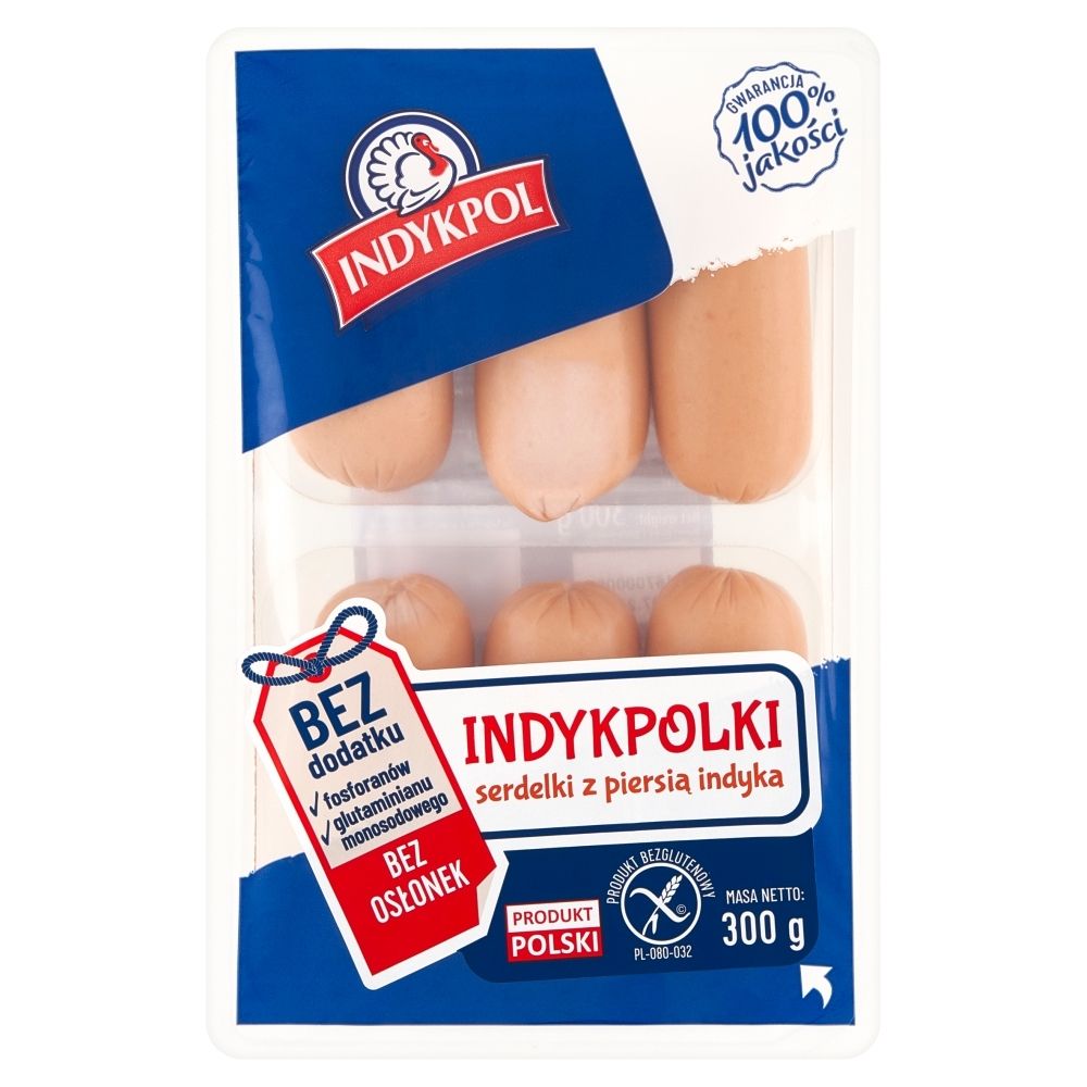 Indykpol Serdelki Indykpolki z piersią indyka 300 g