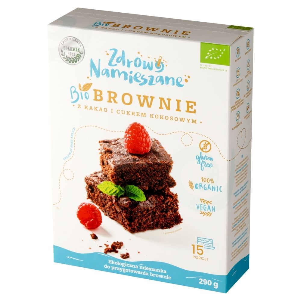 Zdrowo Namieszane Brownie z kakao i cukrem kokosowym Zdrowo Namiesza