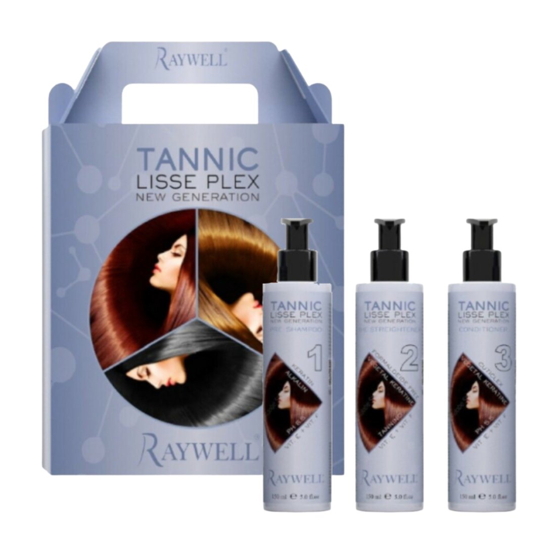 Raywell Tannic Lisse Plex, Zestaw kosmetyków, 3x150ml