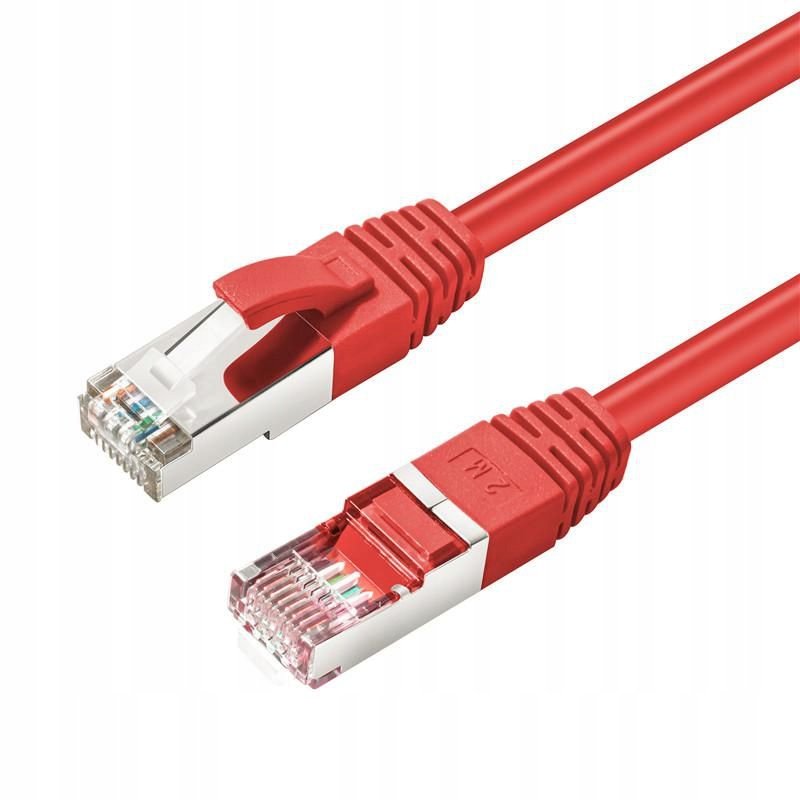 Фото - Кабель Microconnect CAT6A S/FTP 0.25m Red LSZH 
