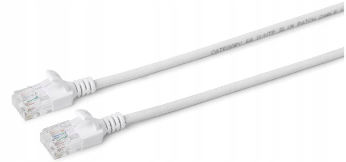 Microconnect U/Utp Cat6A Slim 1M Biały