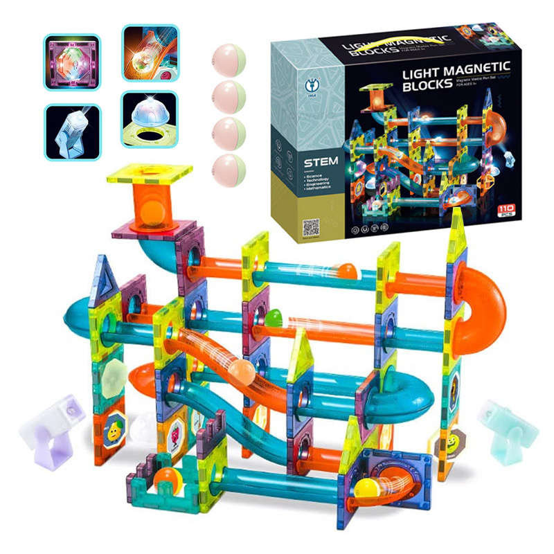 Klocki Magnetyczne - Light Magnetic Blocks 110 elementów