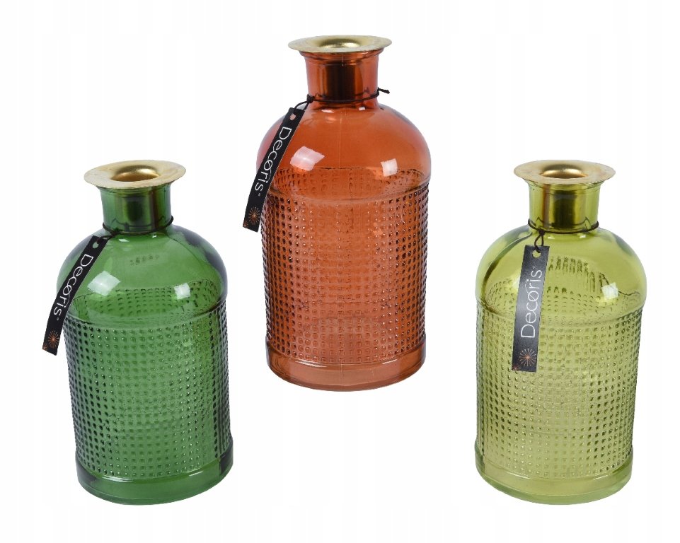 Świecznik szklany na tealighty ozdobny 16 x 8 cm 1szt