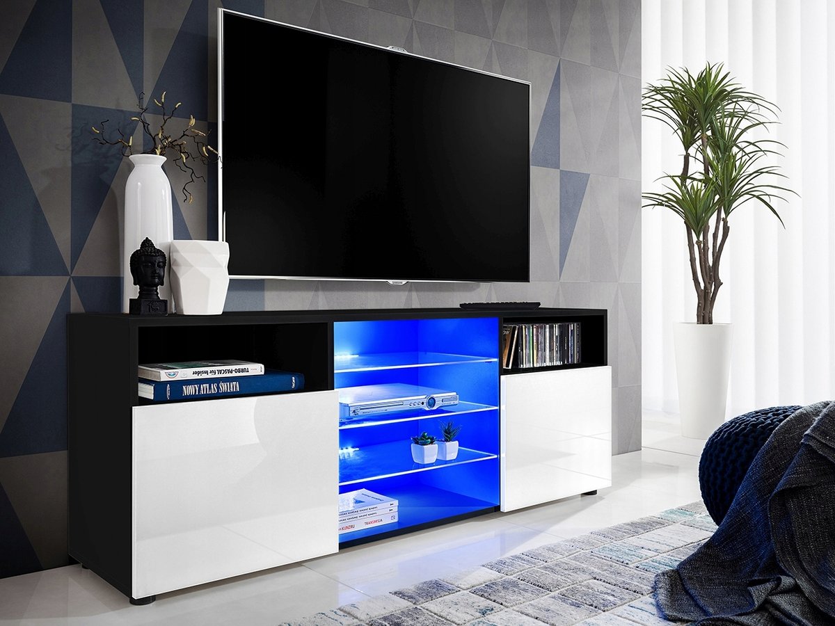 Szafka RTV Wiele Kolorów POLSKI PRODUKT Komoda Pod Telewizor RGB LED Pilot