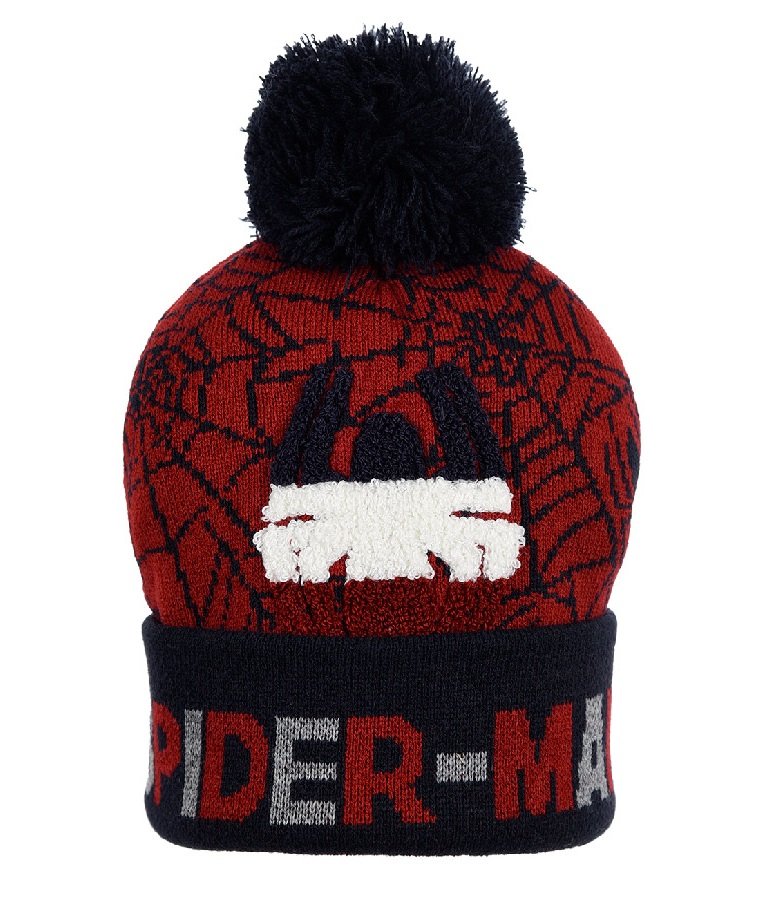 Zimowa czapka z pomponem Spider-Man Marvel  rozmiar 52 cm