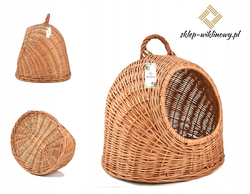 Budka z wikliny Domek Legowisko dla psa kota 40 cm