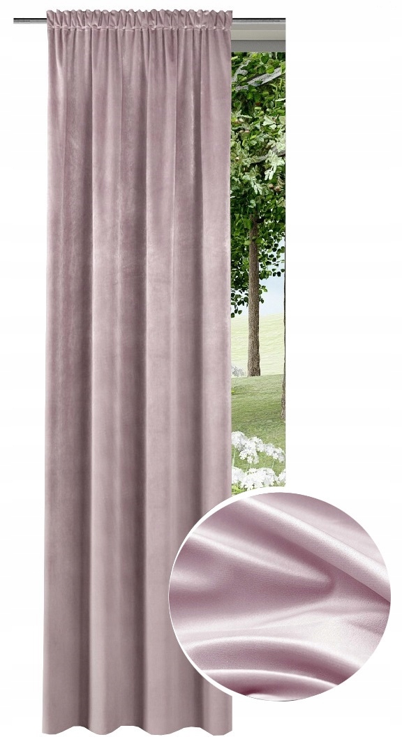Zasłona Welurowa Zaciemniająca 140x250 Welur Duży Wybór Kolorów Do Salonu