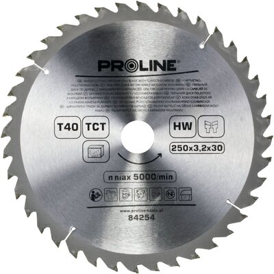 Proline Piła tarczowa z węglikami 250 x 30 x 40 zębów 084254