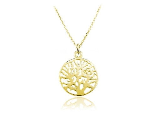 Naszyjnik Drzewo Życia Szczęścia - 24k złocenie i rose gold
