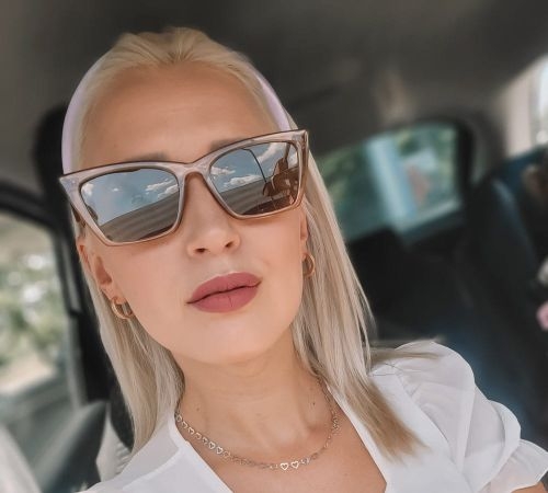 Damskie okulary przeciwsłoneczne transparentne