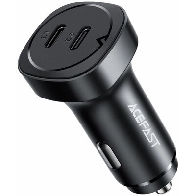 Acefast ładowarka samochodowa 72W 2x USB Typ C, PPS, Power Delivery, Quick Charge 3.0, AFC, FCP czarny (B2 black) B2 black