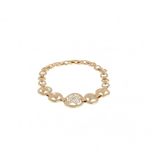 Bransoleta pozłacana z cyrkoniami