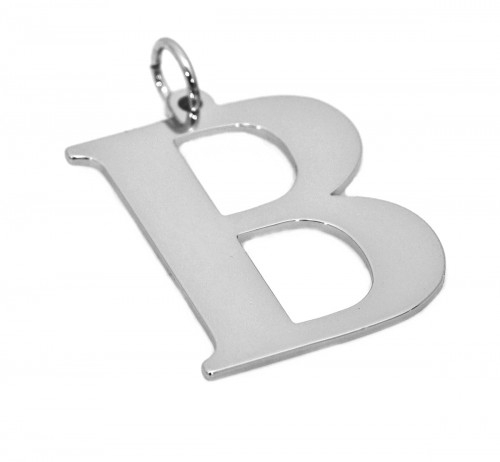 Literki na łańcuszku srebrne 4,0 cm