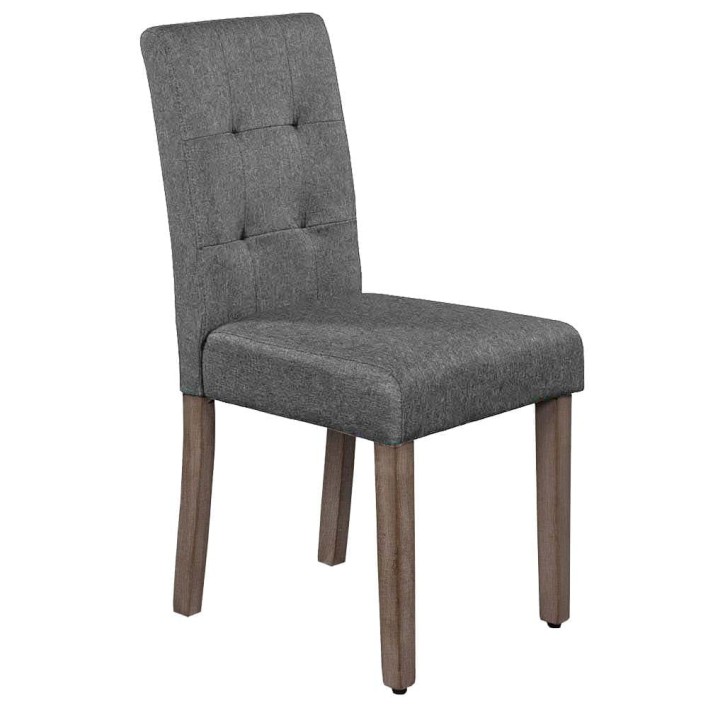 KRZESŁO TAPICEROWANE DREWNIANE MY8683 SAWANA SZARE, NOGI SZARE OUTLET