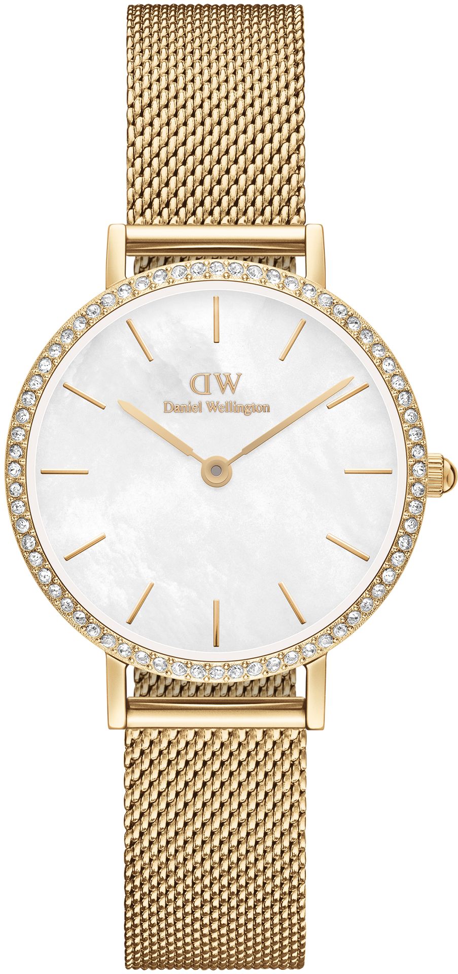 Zdjęcia - Zegarek Daniel Wellington   DW00100662 Petite Lumine Bezel Evergold MOP 28 m 