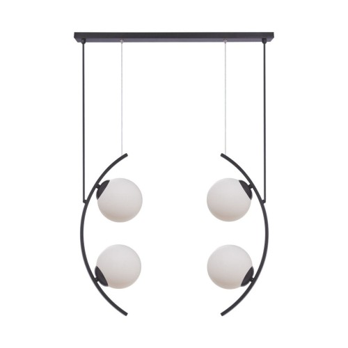 Helix lampa wisząca 4xE14 czarna/biała 5016
