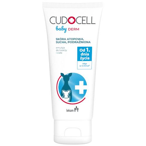 CUDOCELL Baby Derm bezzapachowa emulsja do pielęgnacji twarzy i ciała, 180ml - !!! 24h WYSYŁKA !!!