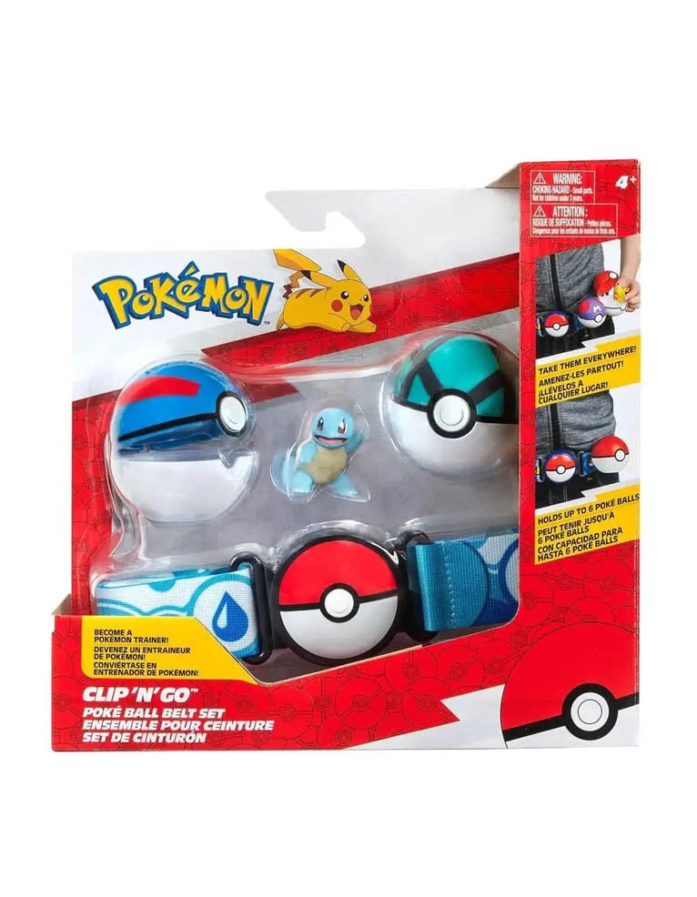 Pokemon Clip N Go / Pas Trenera PokeBall / Squirtle / Warszawa