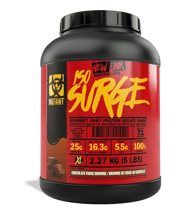 Mutant - Iso Surge, Izolat, Chocolate Fudge Brownie, Proszek, 2270g