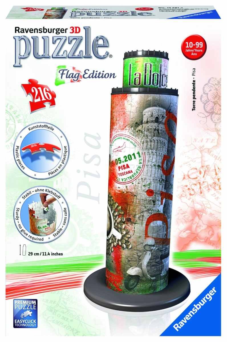Ravensburger, puzzle 3D, Pisa Wieża, 216 el.