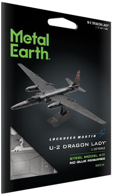 Metal Earth, Samolot U-2 Dragon Lady Metalowy Model Do Składania.