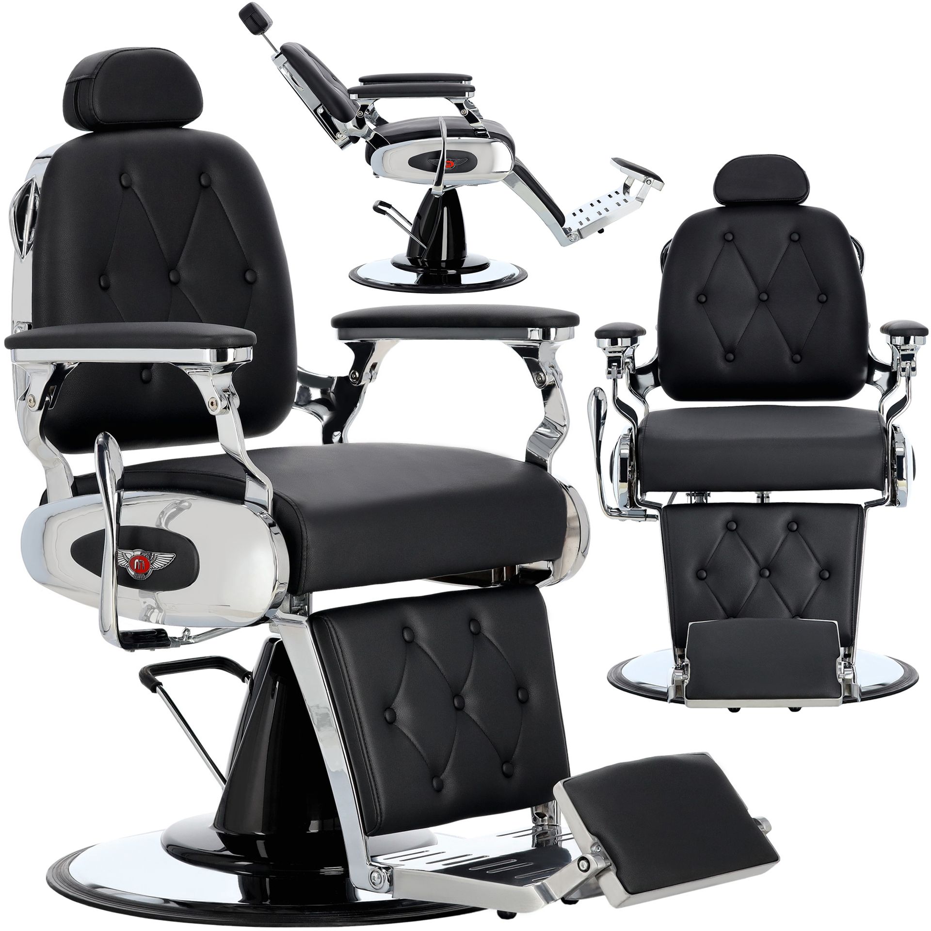 Fotel fryzjerski barberski hydrauliczny do salonu fryzjerskiego barber shop Marcos Barberking