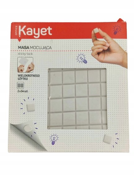 Kayet Masa Mocująca Sticky Tack Biała 2 X 54 Szt.