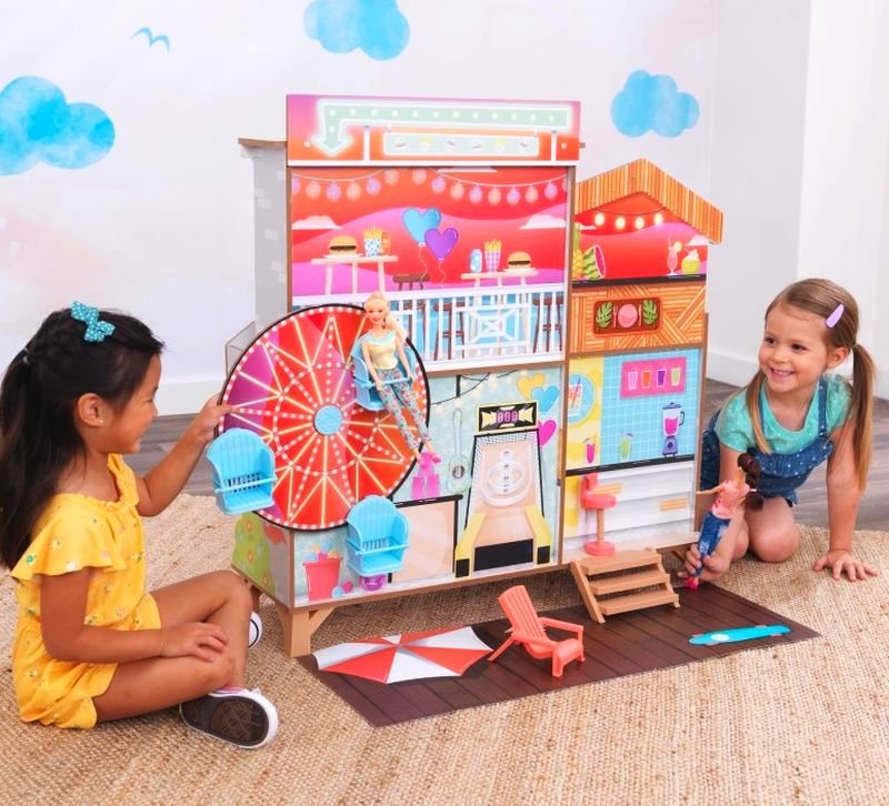 Domek dla lalek diabelski młyn Fun Beach House KidKraft