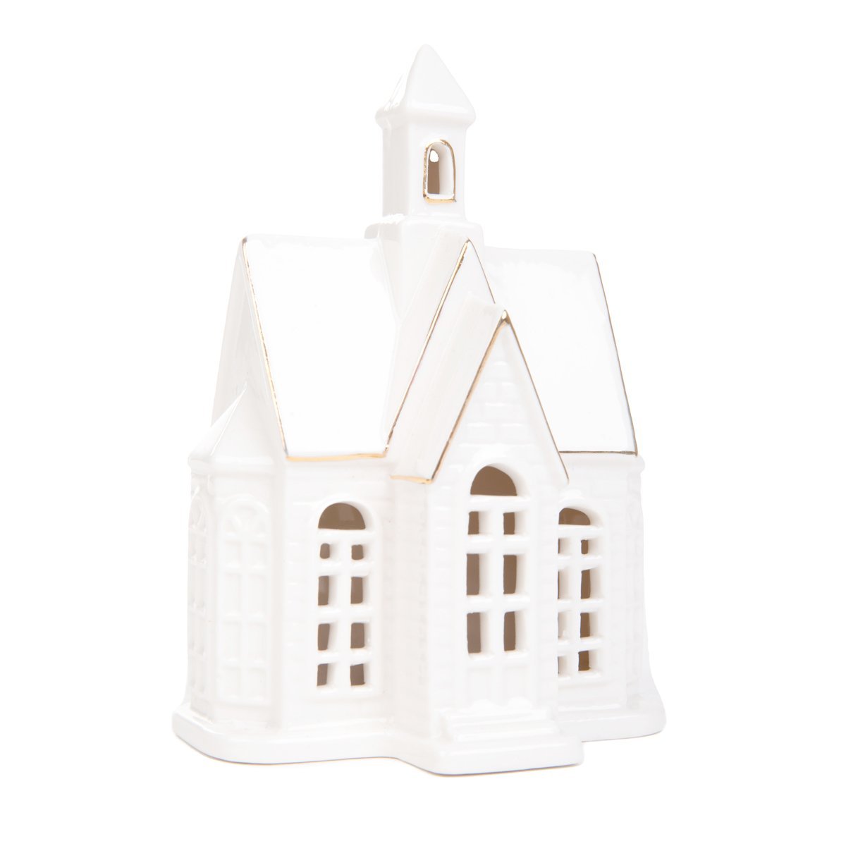 Domek z ledem KANIA kościółek 11x7x15,5 cm HOMLA