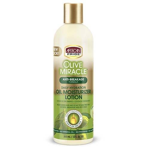 African Pride, Olive Miracle Daily Hydration Oil Moisturizer Lotion, Odżywka do włosów, 355ml