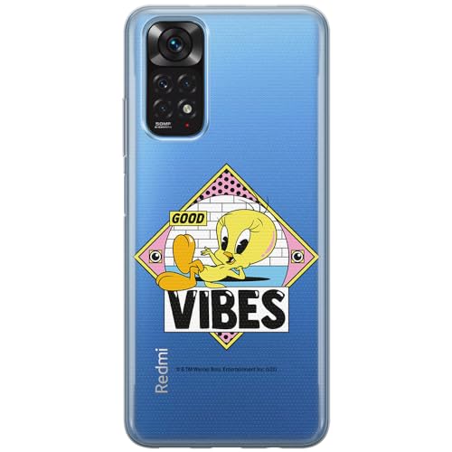 ERT GROUP etui na telefon Xiaomi REDMI NOTE 11T/ 11S 5G/ POCO M4 PRO 5G, case oryginalny i oficjalnie licencjonowany przez Looney Tunes, wzór Tweety 013, plecki z TPU częściowo przeźroczyste