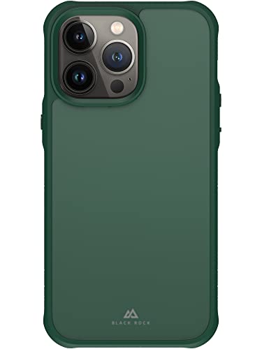 Black Rock - Wytrzymałe etui pasuje do Apple iPhone 14 Pro Max, etui na telefon komórkowy, ochrona aparatu, odporne na uderzenia, zarysowania, twarda obudowa, matowe (ciemnozielone)
