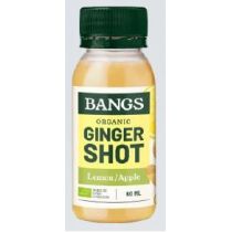 Bangs Shot imbirowy z jabłkiem i cytryną bez dodatku cukru 60 ml