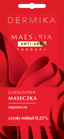 Dermika Maestria, luksusowa maseczka naprawcza, czysty retinol 0,25%, 7g