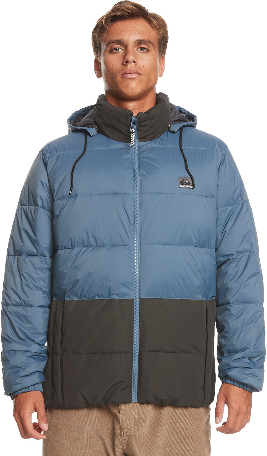 kurtka street zimowa męska QUIKSILVER WOLFS SHOULDER JACKET Bering Sea - BYG0