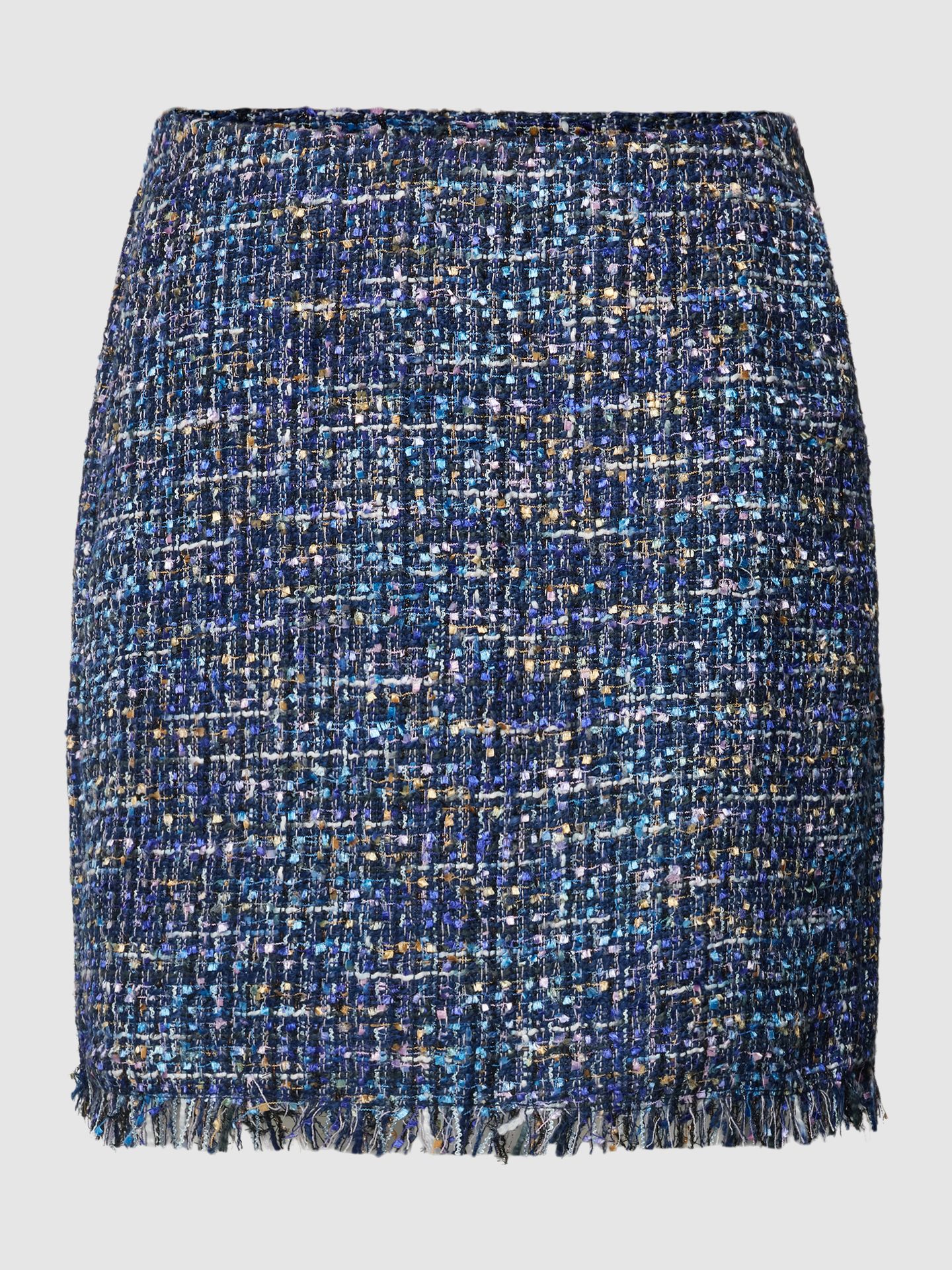 Spódnica mini z efektem bouclé model ‘CHANTELLE’