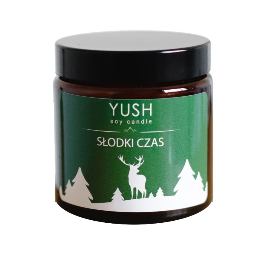 Słodki Czas – Świąteczna Świeca Yush Jagody Cynamon Imbir - Yush - 120Ml