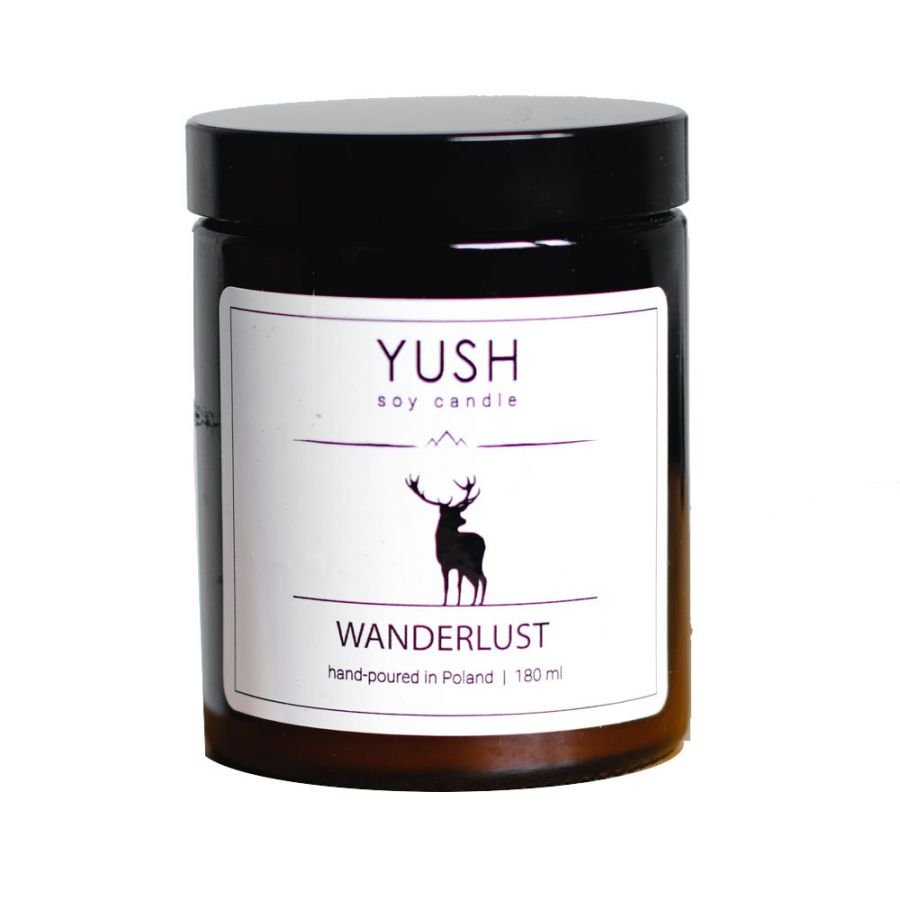 Wanderlust - Świece Sojowe Porzeczka Bergamotka Jabłko - Yush - 180Ml