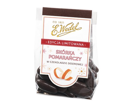 Skórka Pomarańczy W Czekoladzie Deserowej 100 G E.Wedel