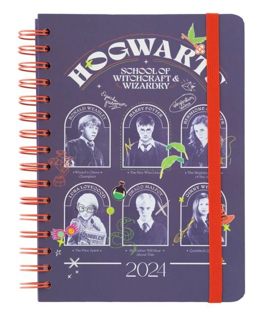 Kalendarz dziennik książkowy 2024 tygodniowy A5 Grupo Erik Harry Potter