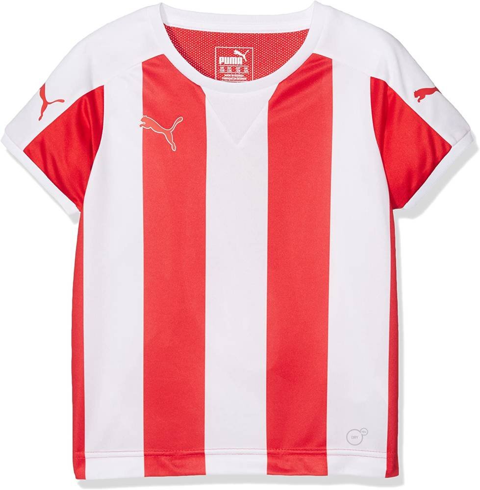 Koszulka Puma Stripped Shortsleeved młodzieżowa piłkarska -176