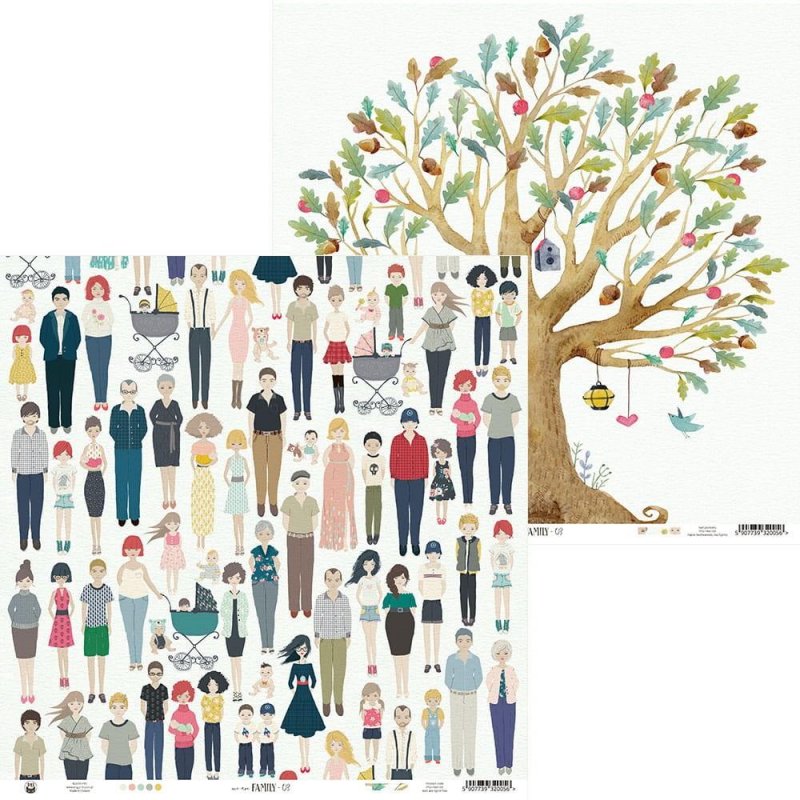 Papier P13 - WE ARE FAMILY 03 30x30