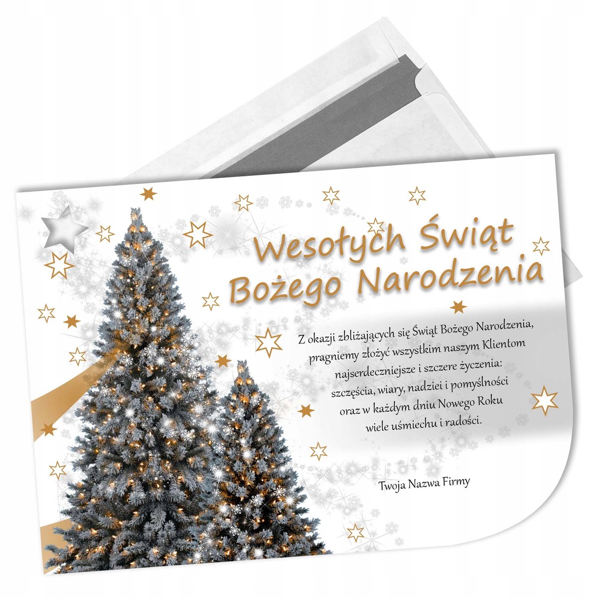 FIRMOWA KARTKA ŚWIĘTA BOŻE NARODZENIE + KOPERTA Y9