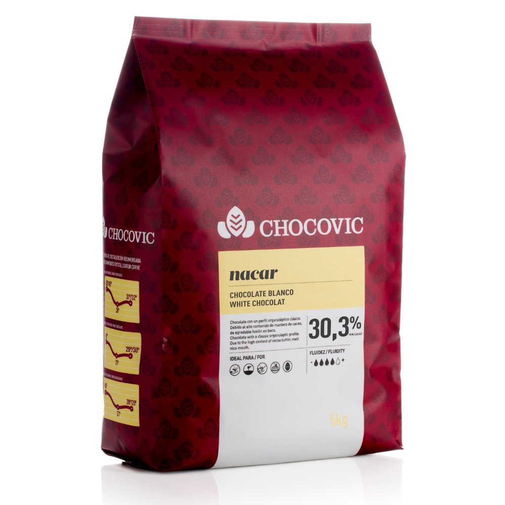 Chocovic czekolada biała Nacar 5 kg
