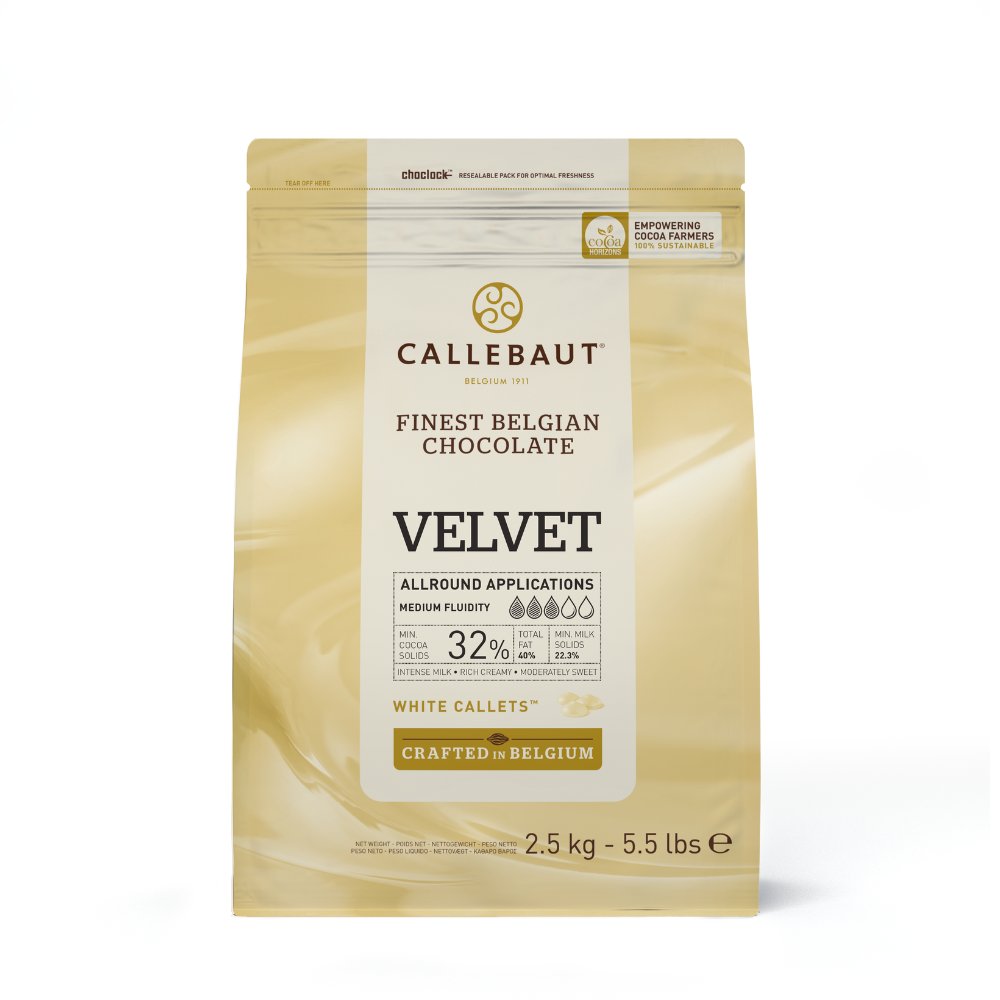 Callebaut czekolada biała belgijska Velvet 32% 2,5 kg