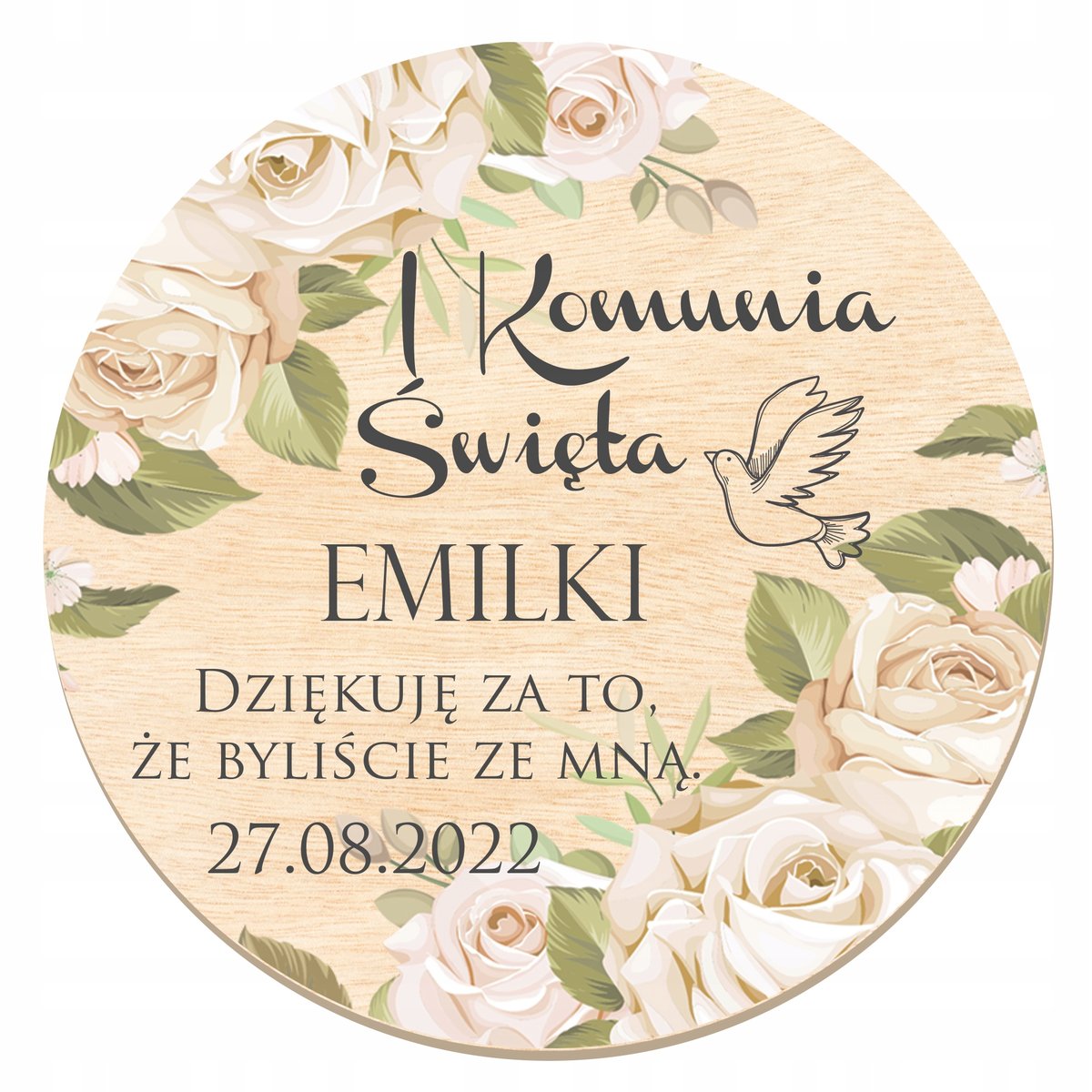 10x PODZIĘKOWANIE DLA GOŚCI MAGNES KOMUNIA WZ4 Y7